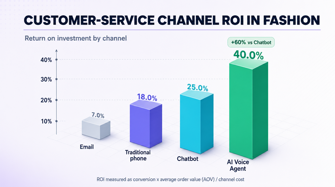 Return from different customer-service channels in fashion