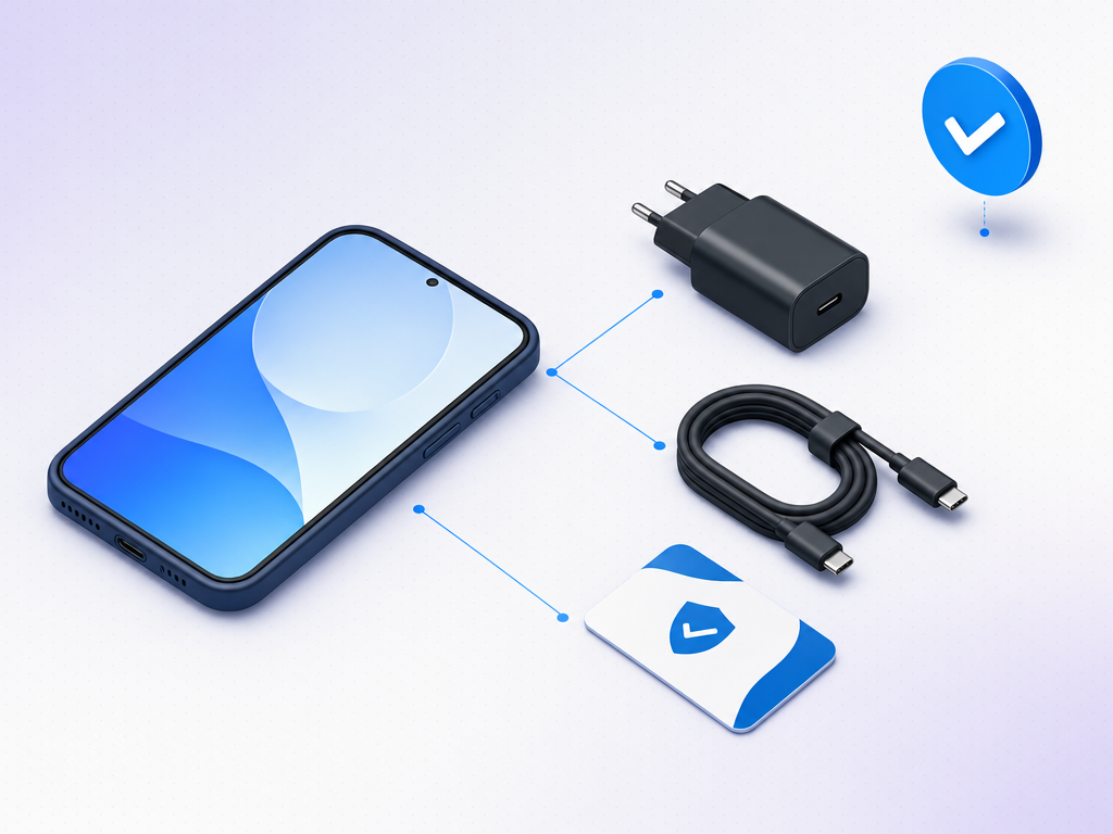 Smartphone with matching accessories